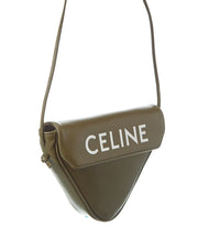Celine Triangle Leather Shoulder Bag
