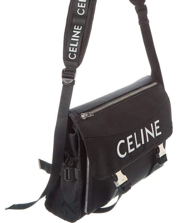 Celine Large Nylon Shoulder Bag