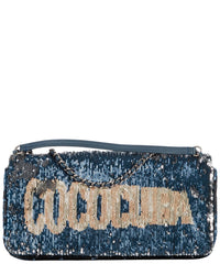 Chanel Chanel Navy Blue Coco Sequins Canvas Chanel Paris-Cuba Coco Sequins Cuba Flap,