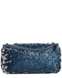 Chanel Chanel Navy Blue Coco Sequins Canvas Chanel Paris-Cuba Coco Sequins Cuba Flap,