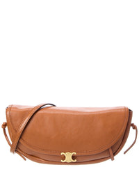 CELINE Celine Half Moon Little Leather Shoulder Bag
