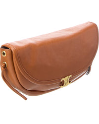 CELINE Celine Half Moon Little Leather Shoulder Bag