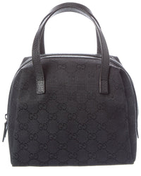 Gucci Gucci Black Gg Canvas & Leather Balthus Cosmetic Pouch (Authentic Pre-Loved)