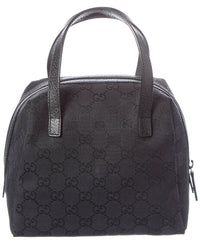 Gucci Gucci Black Gg Canvas & Leather Balthus Cosmetic Pouch (Authentic Pre-Loved)