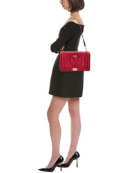 Valentino By Mario Valentino Alice Rock Leather Shoulder Bag