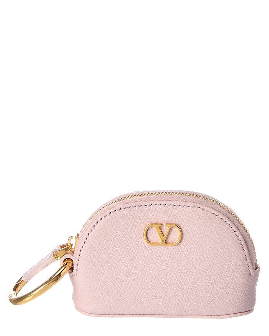 Valentino Valentino Vlogo Signature Leather Pouch