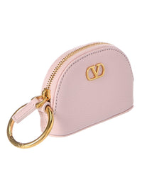 Valentino Valentino Vlogo Signature Leather Pouch