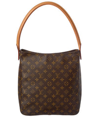 Louis Vuitton Louis Vuitton Brown Monogram Coated Canvas Looping Gm (Authentic Pre-Loved)