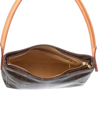 Louis Vuitton Louis Vuitton Brown Monogram Coated Canvas Looping Gm (Authentic Pre-Loved)