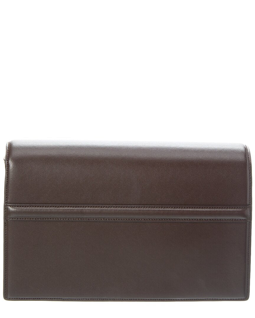 Toteme T-Flap Leather Shoulder Bag