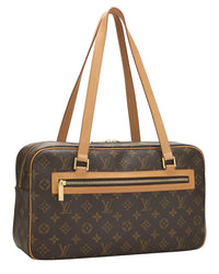 Louis Vuitton Louis Vuitton Brown Monogram Coated Canvas & Vachetta Leather Cite Gm (Authentic