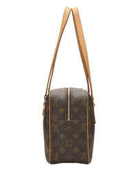 Louis Vuitton Louis Vuitton Brown Monogram Coated Canvas & Vachetta Leather Cite Gm (Authentic