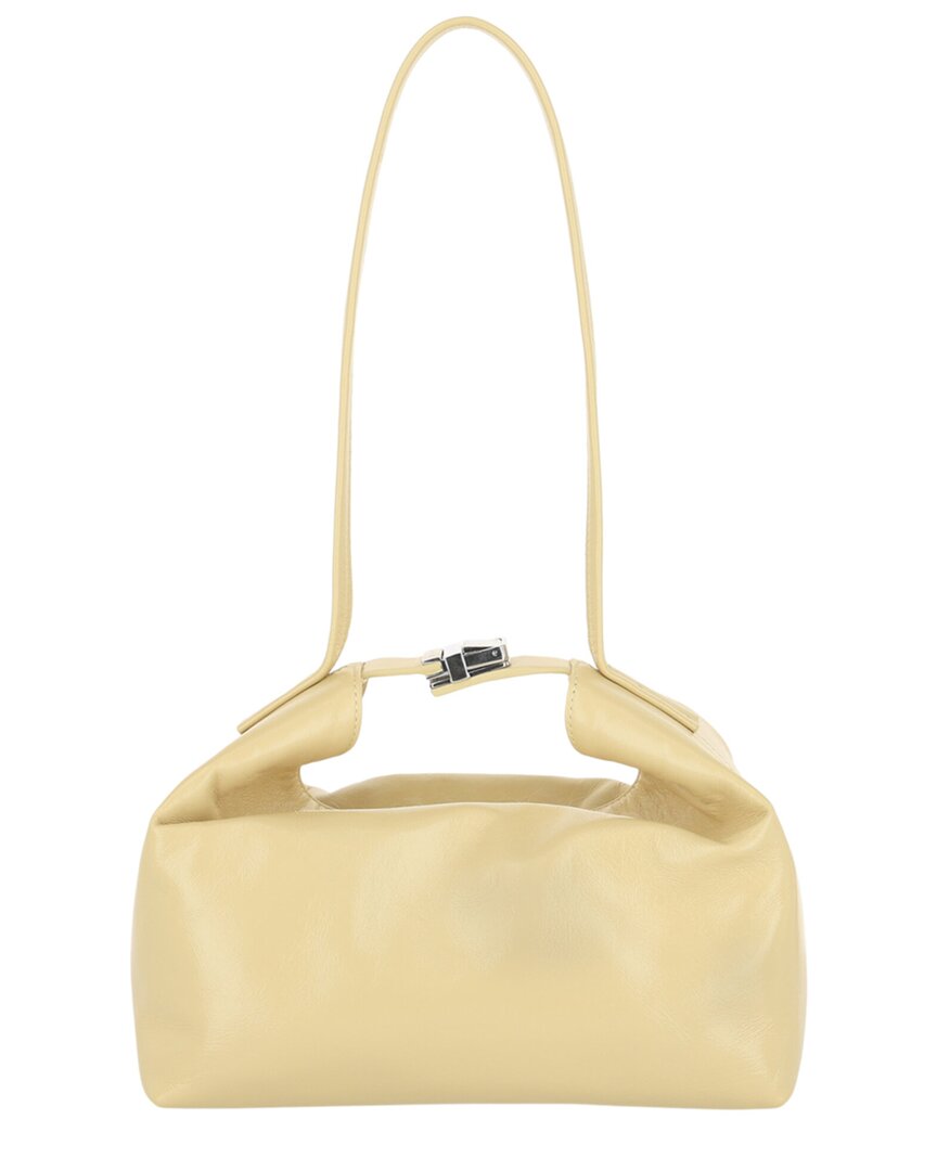 By Far Bea Creased Leather Shoulder Bag
