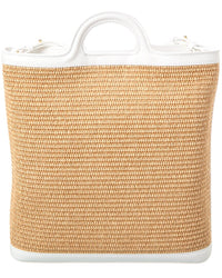 Marni Tropicalia Leather-Trim Tote