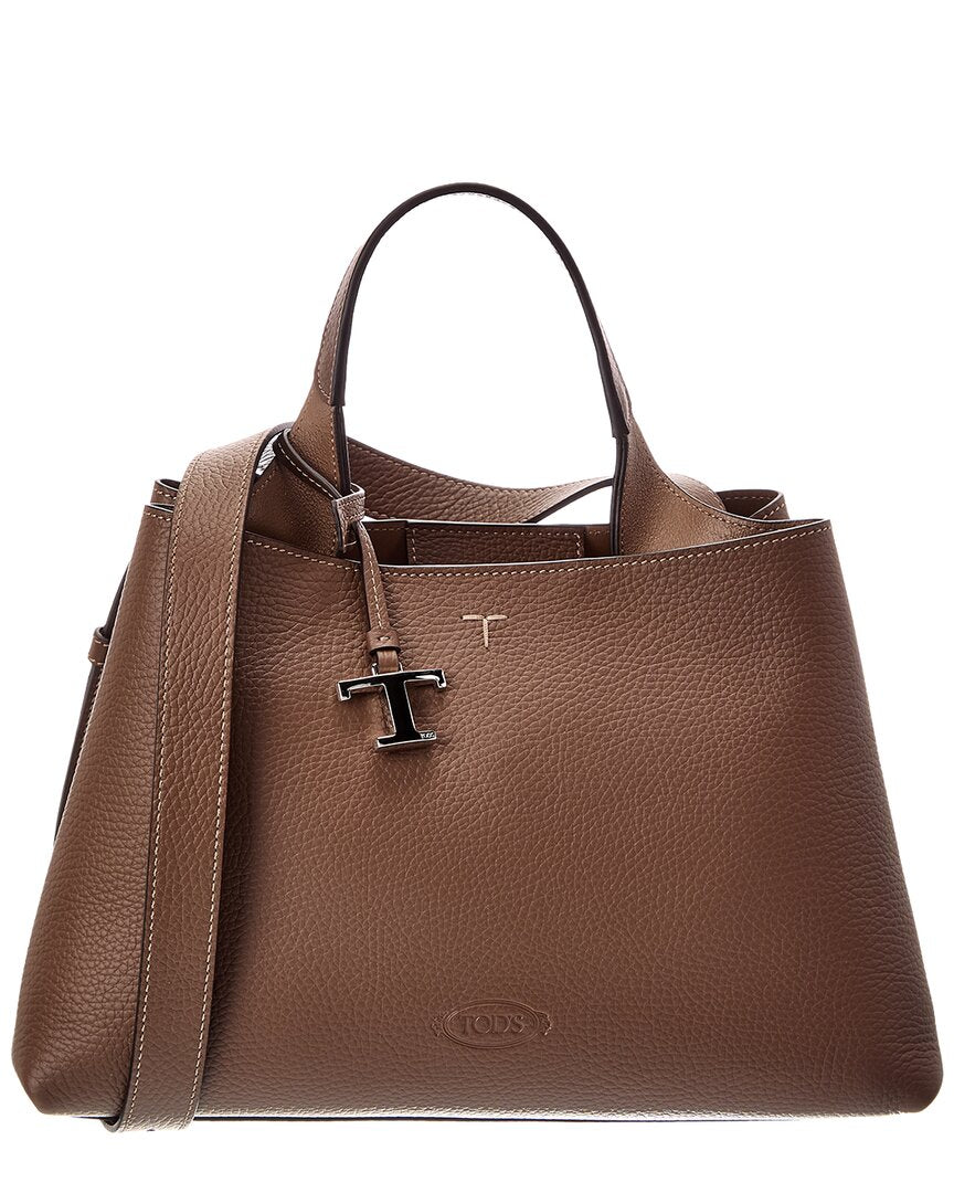 TOD's Tod's T Lock Small Leather Tote