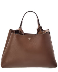 TOD's Tod's T Lock Small Leather Tote