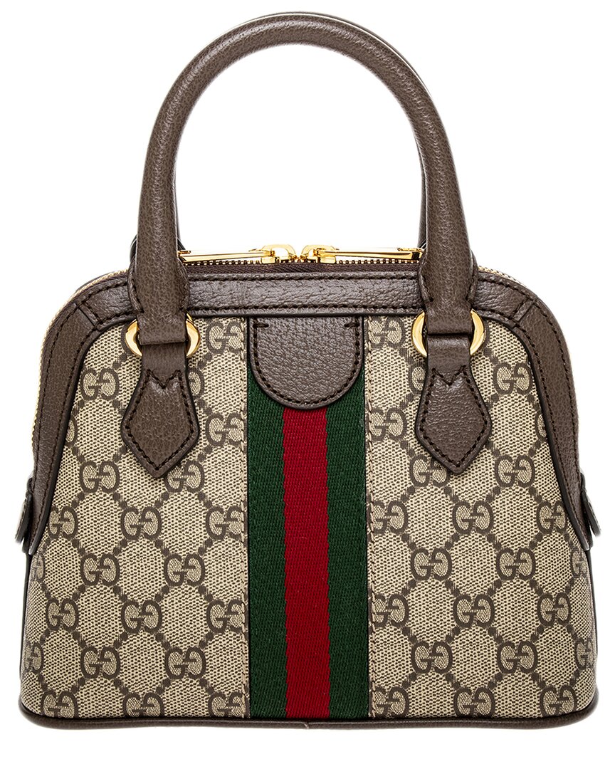 バッグ Gucci ophidia mini GG supreme Gucci Ophidia Mini Gg Supreme Canvas & Leather Top Handle Bag
