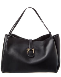 Ferragamo Medium Flap Leather Tote