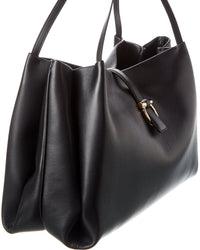 Ferragamo Medium Flap Leather Tote