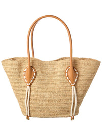 Christian Louboutin Christian Louboutin Venus Raffia & Leather Tote