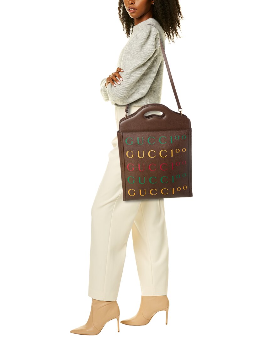 Gucci 100 Medium Leather Tote
