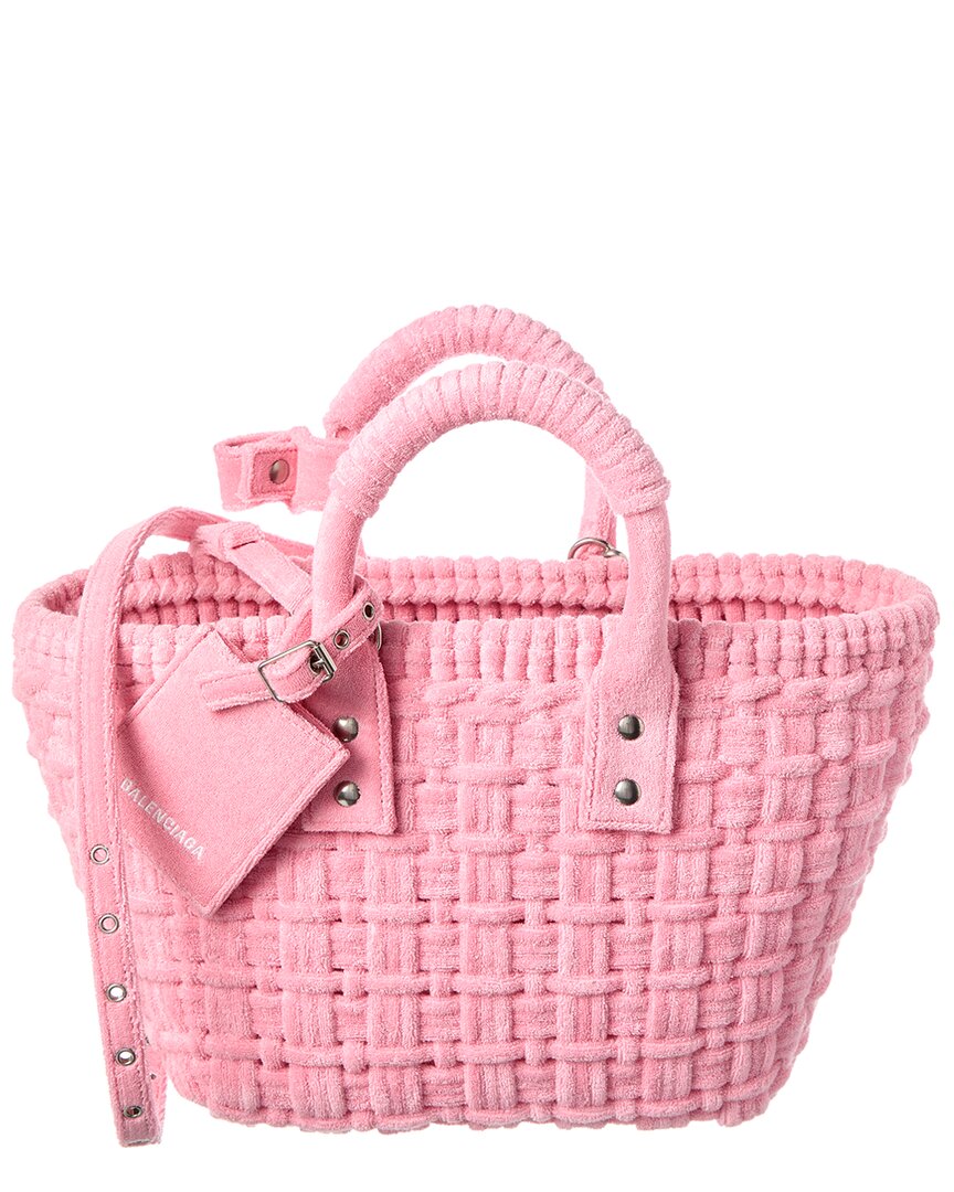 Balenciaga Bistro Xs Basket Tote ONE SIZE Pink
