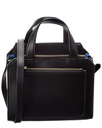 Valextra Passepartout Mini Leather Tote Black ONE SIZE