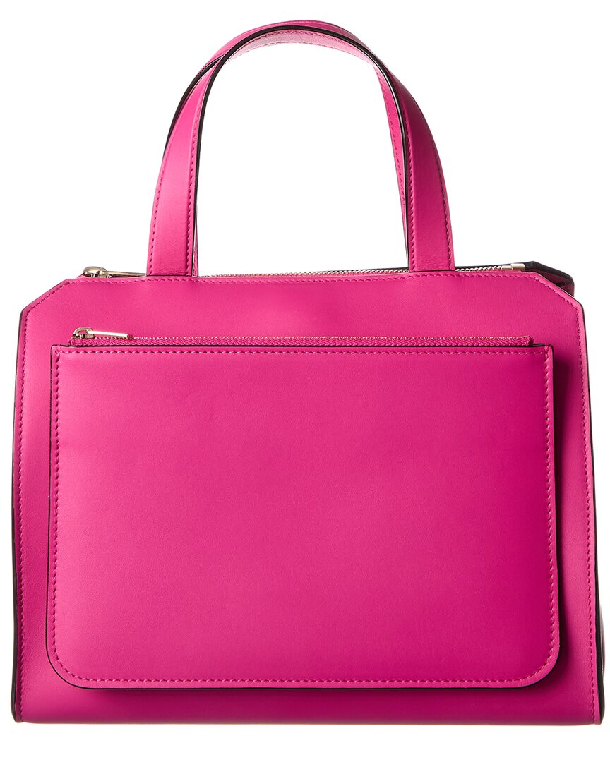 Valextra Passepartout Medium Leather Tote Pink ONE SIZE