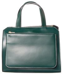 Valextra Passepartout Medium Leather Tote Green ONE SIZE
