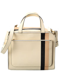 Valextra Passepartout Medium Leather Tote ONE SIZE White