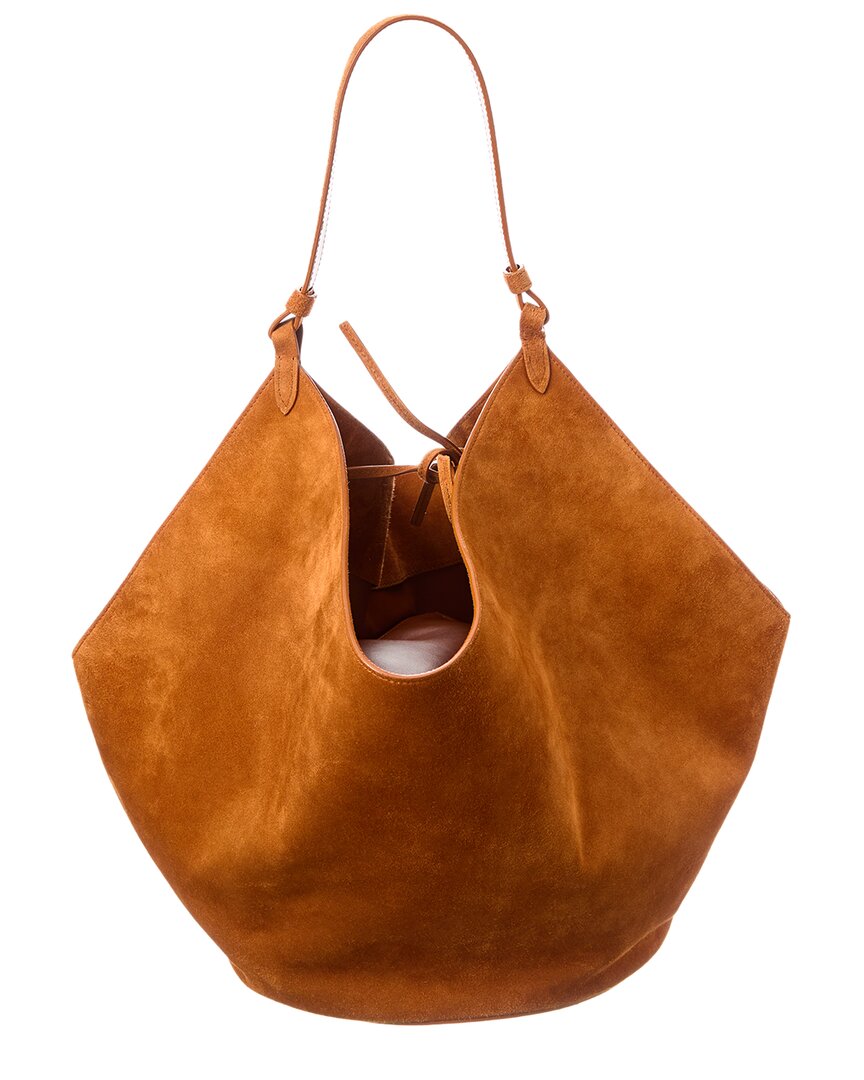 Khaite Lotus Medium Suede Tote