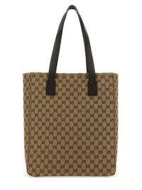 Gucci Men Fabric Shopping Bag Gg Medium