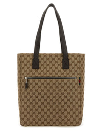 Gucci Men Fabric Shopping Bag Gg Medium