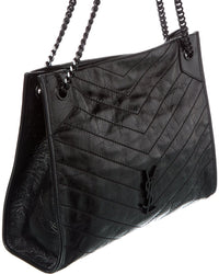 Saint Laurent Niki Medium Leather Tote
