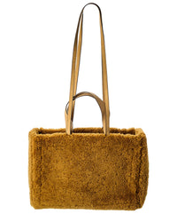 Jacquemus Le Cabas Neve Large Wool & Leather Tote