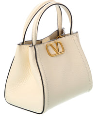 Valentino Valentino Vlogo Leather Tote