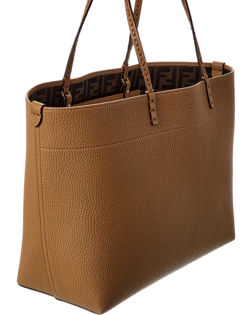 FENDI Fendi Roll Medium Leather Tote