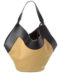 Khaite Lotus Medium Canvas & Leather Tote