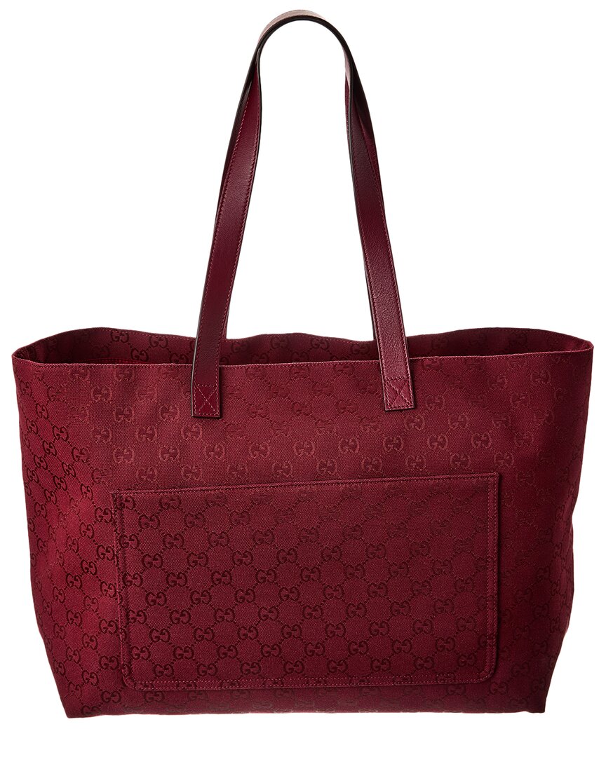 Gucci Large Gg Canvas Tote