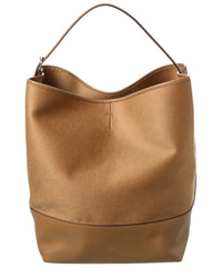 Toteme Wool & Leather Tote ONE SIZE Brown Multi