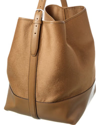 Toteme Wool & Leather Tote