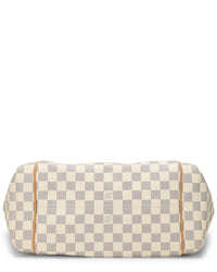 Louis Vuitton Pre-Owned Louis Vuitton White Damier Azur Coated Canvas Totally Mm (Authentic Pre-Loved)