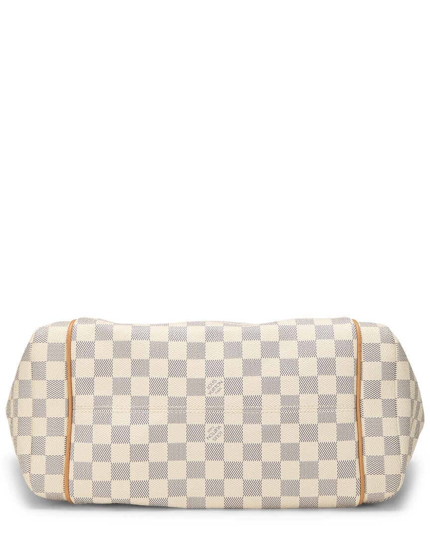 Louis Vuitton Pre-Owned Louis Vuitton White Damier Azur Coated Canvas Totally Mm (Authentic Pre-Loved)