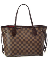 Louis Vuitton Brown Damier Ebene Neverfull Pm (Authentic Pre-Loved)