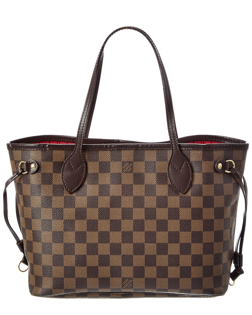 Louis Vuitton Brown Damier Ebene Neverfull Pm (Authentic Pre-Loved)