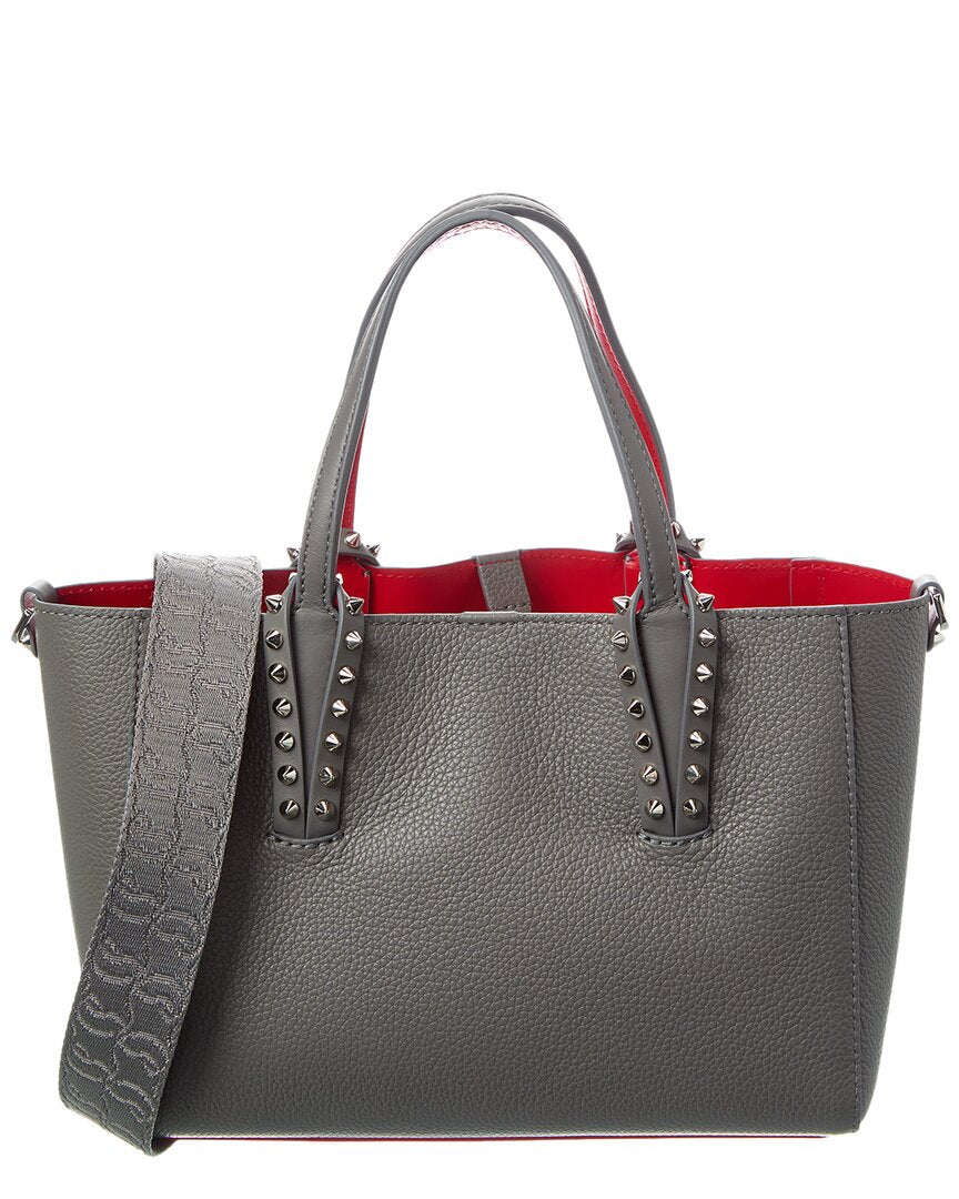 Christian Louboutin Cabata Mini Leather Tote ONE SIZE Grey Multi