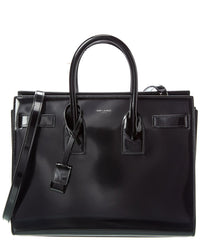 Saint Laurent Classic Sac De Jour Small Leather Tote ONE SIZE Black