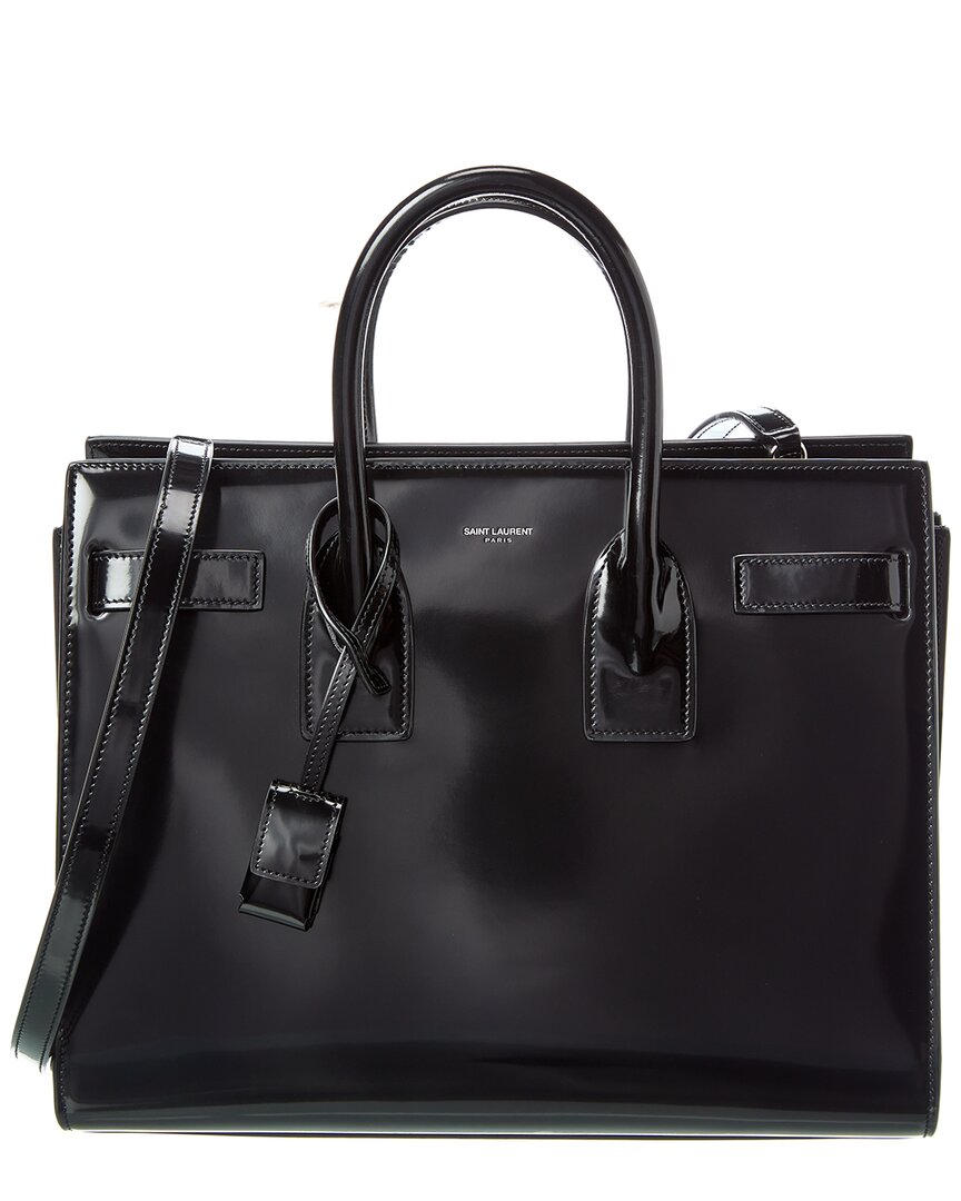 Saint Laurent Classic Sac De Jour Small Leather Tote ONE SIZE Black