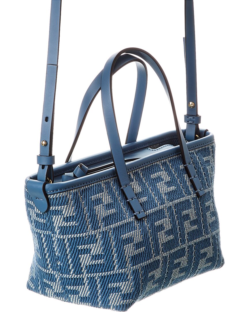 Fendi Roll Mini Ff Jacquard & Leather Tote – Bluefly