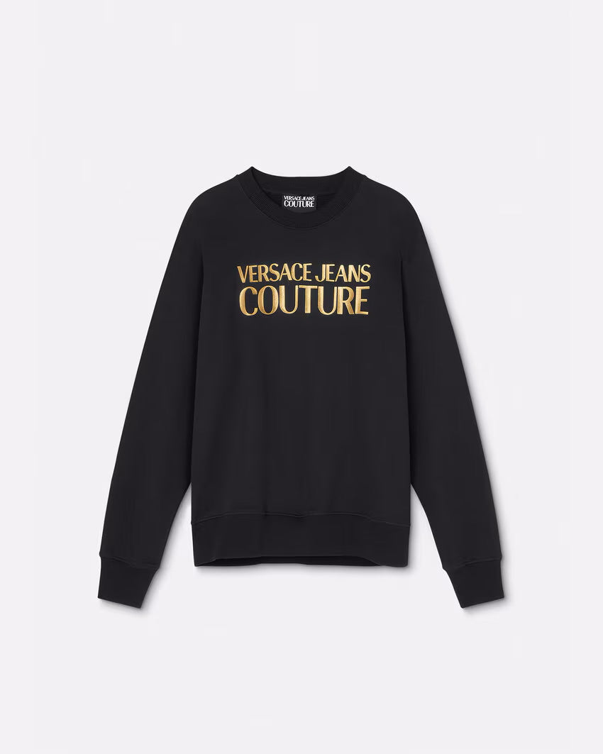Versace Jeans Couture Black/Gold Cotton Mens Signature Sweatshirt
